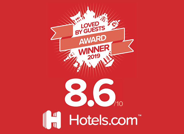 Winner of Hotels.com's "Loved By Guests Award 2019" for the second consecutive year!