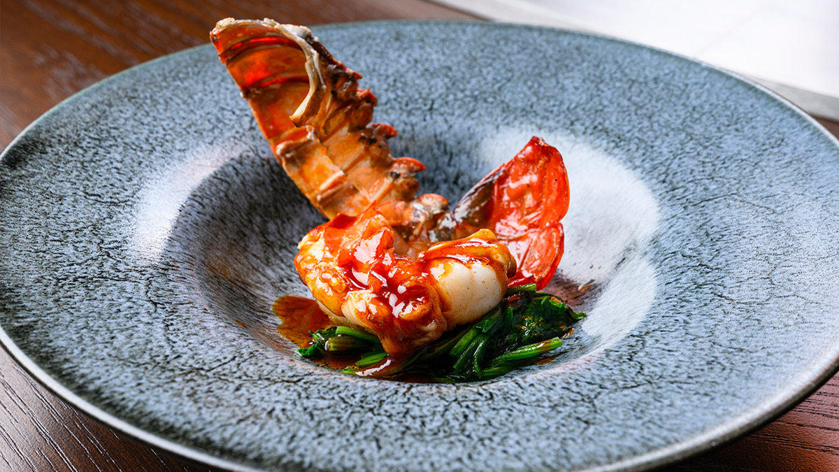 Grilled lobster