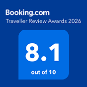 Winner of Booking.com's "Traveller Review Awards 2026"