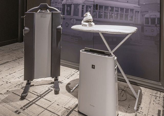 Rental equipment: Trouser press, air purifier, iron