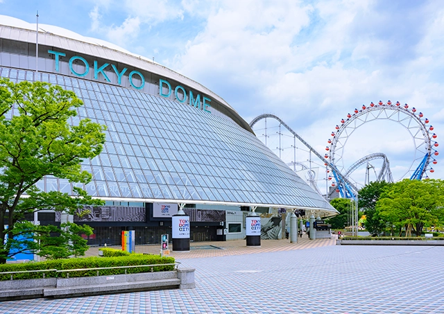 TOKYO DOME: Approximately 25 minutes by train and on foot