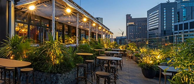 Roof Top Bar piro on the 10th floor of our building