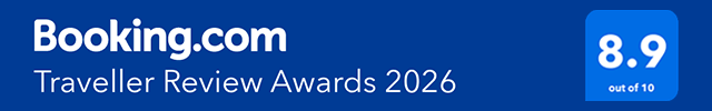 Winner of Booking.com's "Traveller Review Awards 2026"