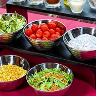 Japanese and Western breakfast buffet