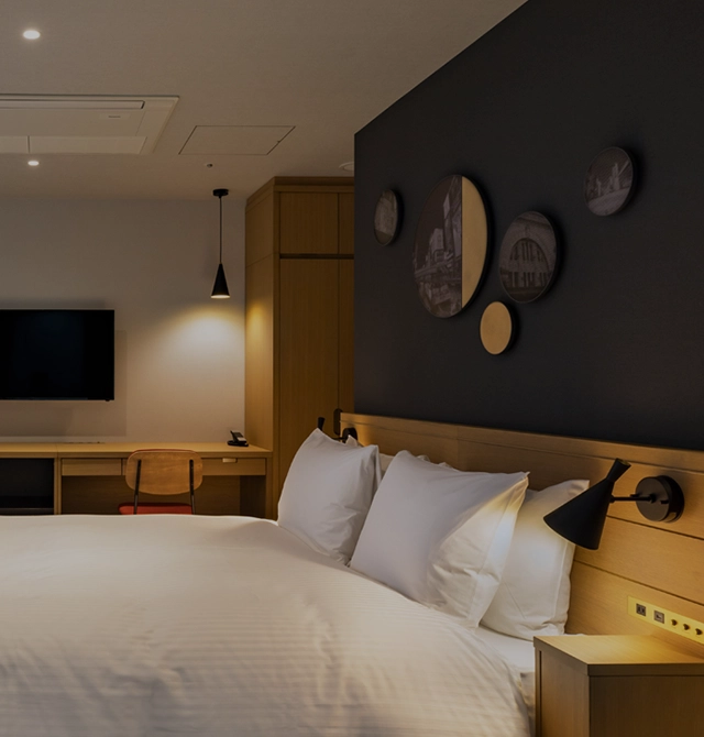 Six types of functional and comfortable guest rooms