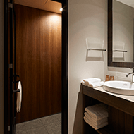 Deluxe Double /shower room and sink