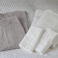 All rooms have pajamas and bath towels