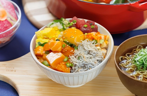 Signature dish: Seafood rice bowl