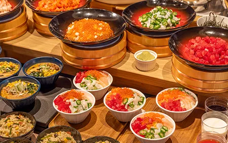 Japanese, Western and Chinese buffet