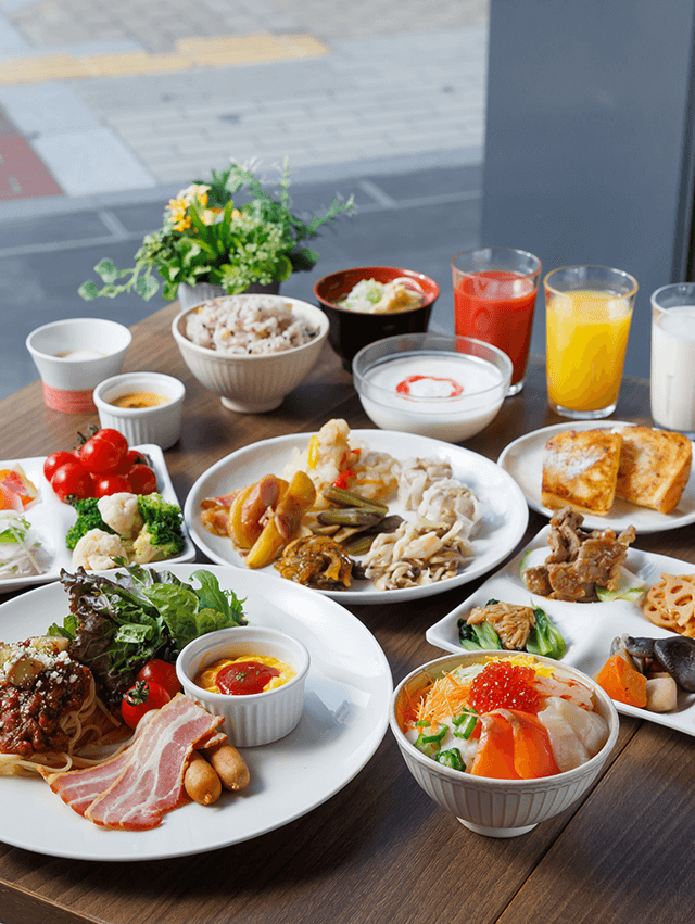 朝食ビュッフェ