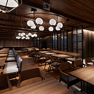 1Fｍinori de bar / Interior (night)